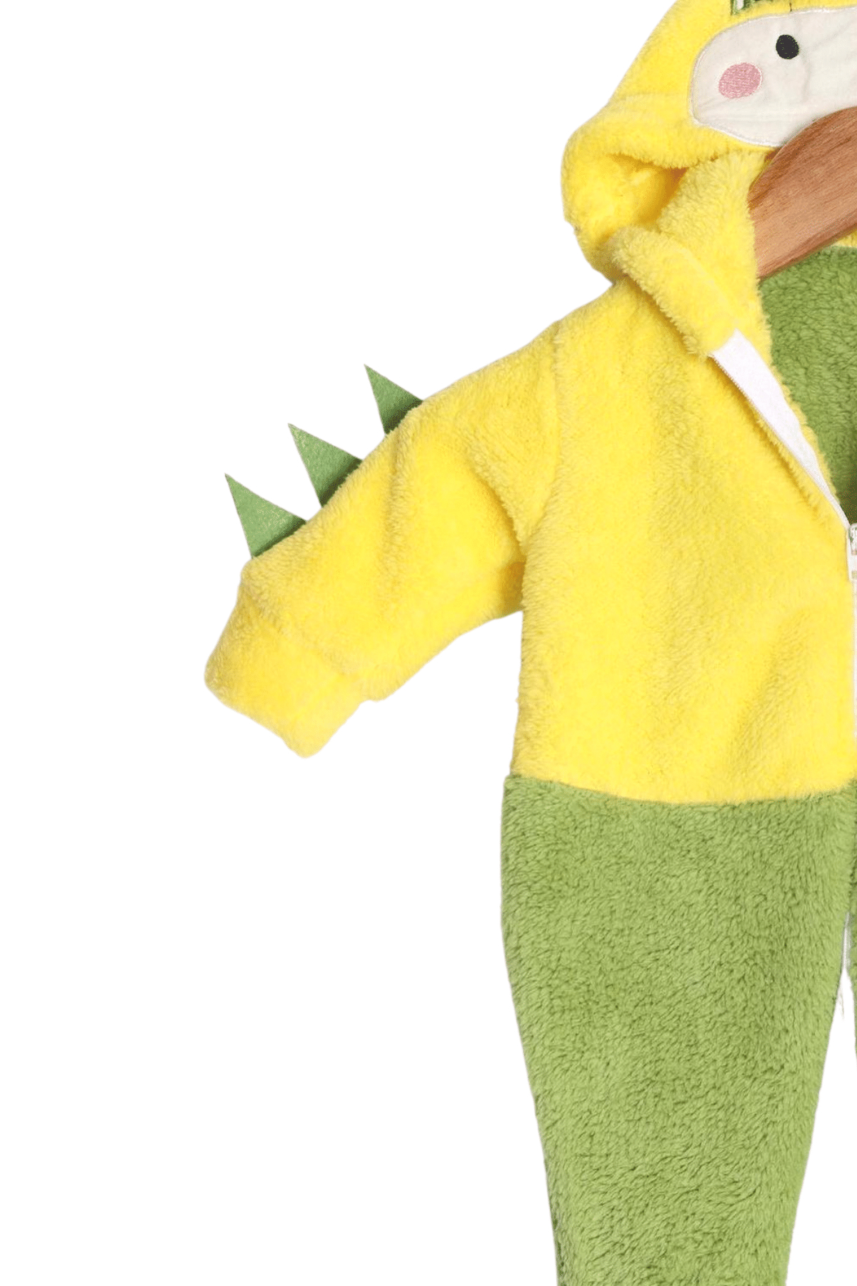 Arıbaby Dino Nakışlı Bebek Tulum Sarı-Yeşil