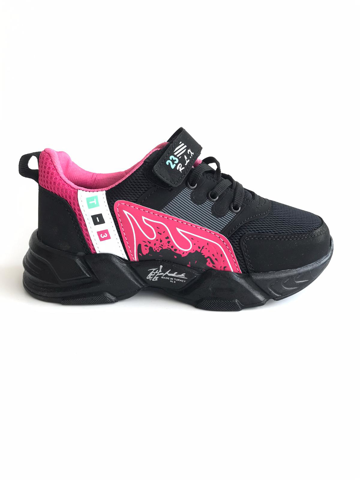 Rlx Filet Çocuk Spor Ayakkabı Siyah-Pembe