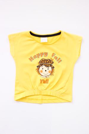 Roya Happy Kız T-Shirt 11029 Sarı