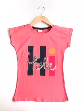 Roya Kız Çocuk T-Shirt Pembe-Helo