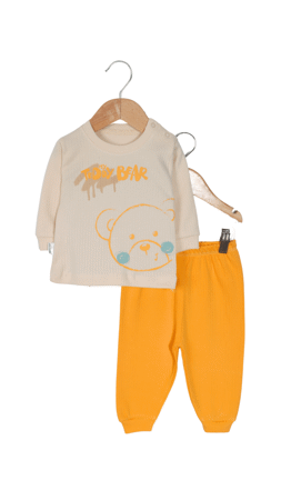 Şenses Online Teddy Bear Erkek Bebek İkili Takım Sarı