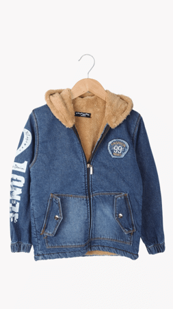 Yavrucak Erkek Çocuk 99 Fashion Nakışlı Ceket Kot